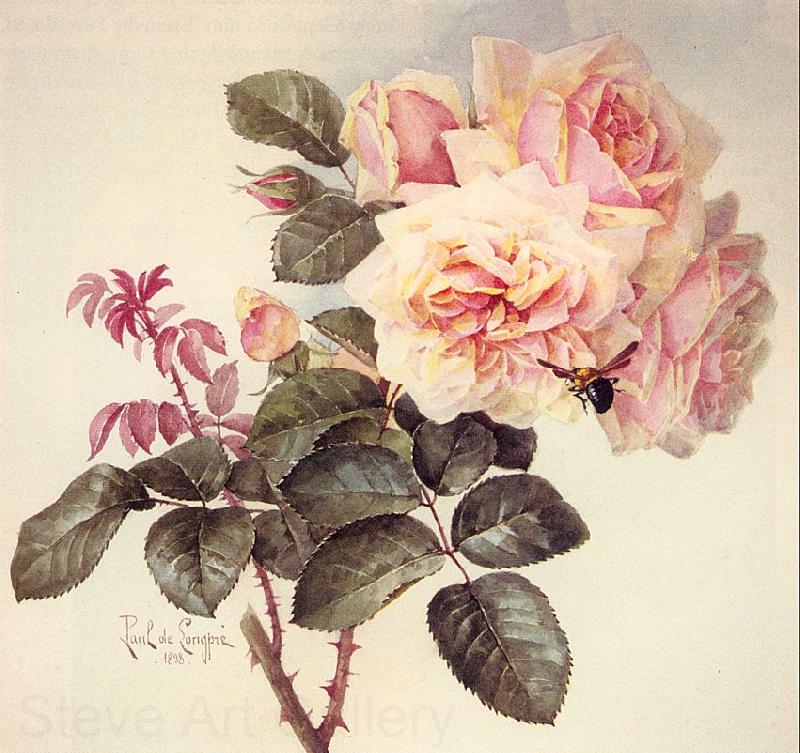 Longpre, Paul De Roses Norge oil painting art